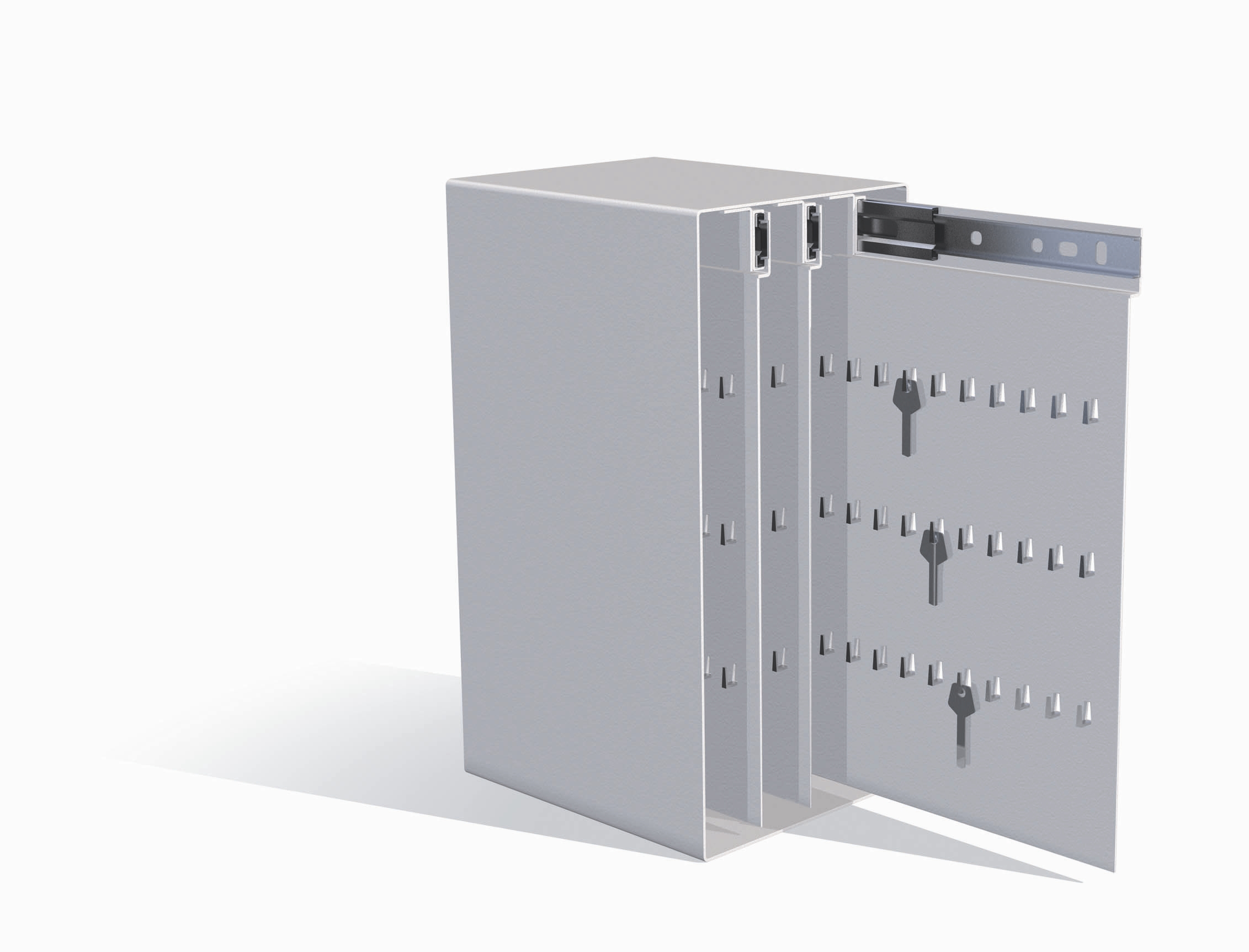 Fristående nyckelkassett, 168 krok