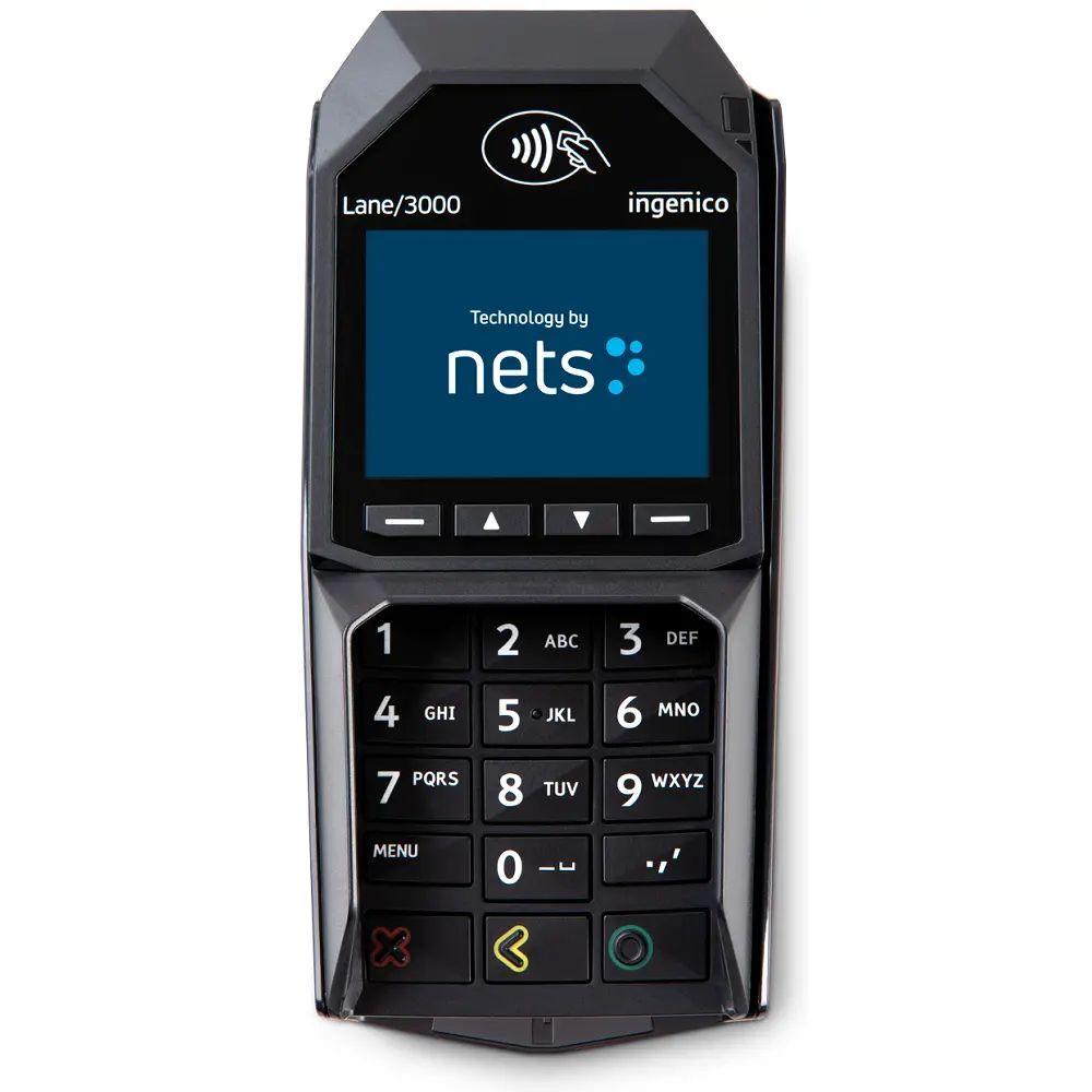 Kortterminal för integration, Färgskärm, Lane 3600 - Nets