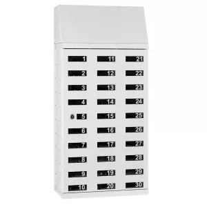 Mobilskåp med laddning, Skåp för mobilförvaring, Småfacksskåp, LBD-30