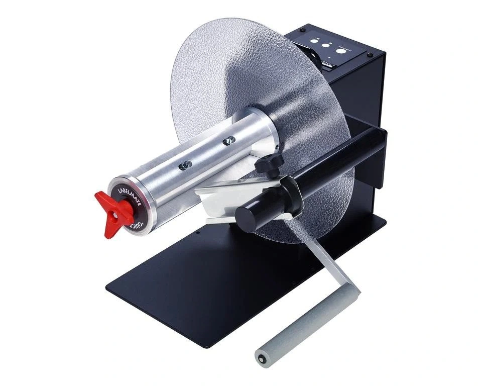 Upprullare (rewinder) för etikettskrivare, Rulla upp egna etikettrullar, Labelmate UNI-CAT-CHUCK