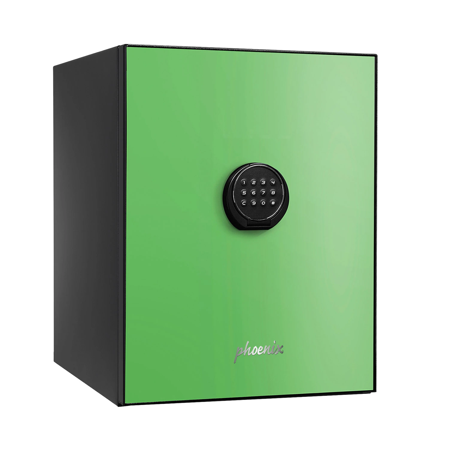 Kassaskåp med brandskydd, Papper & datamedia, Elkodlås, 60 minuter, LMB-500 (grön)