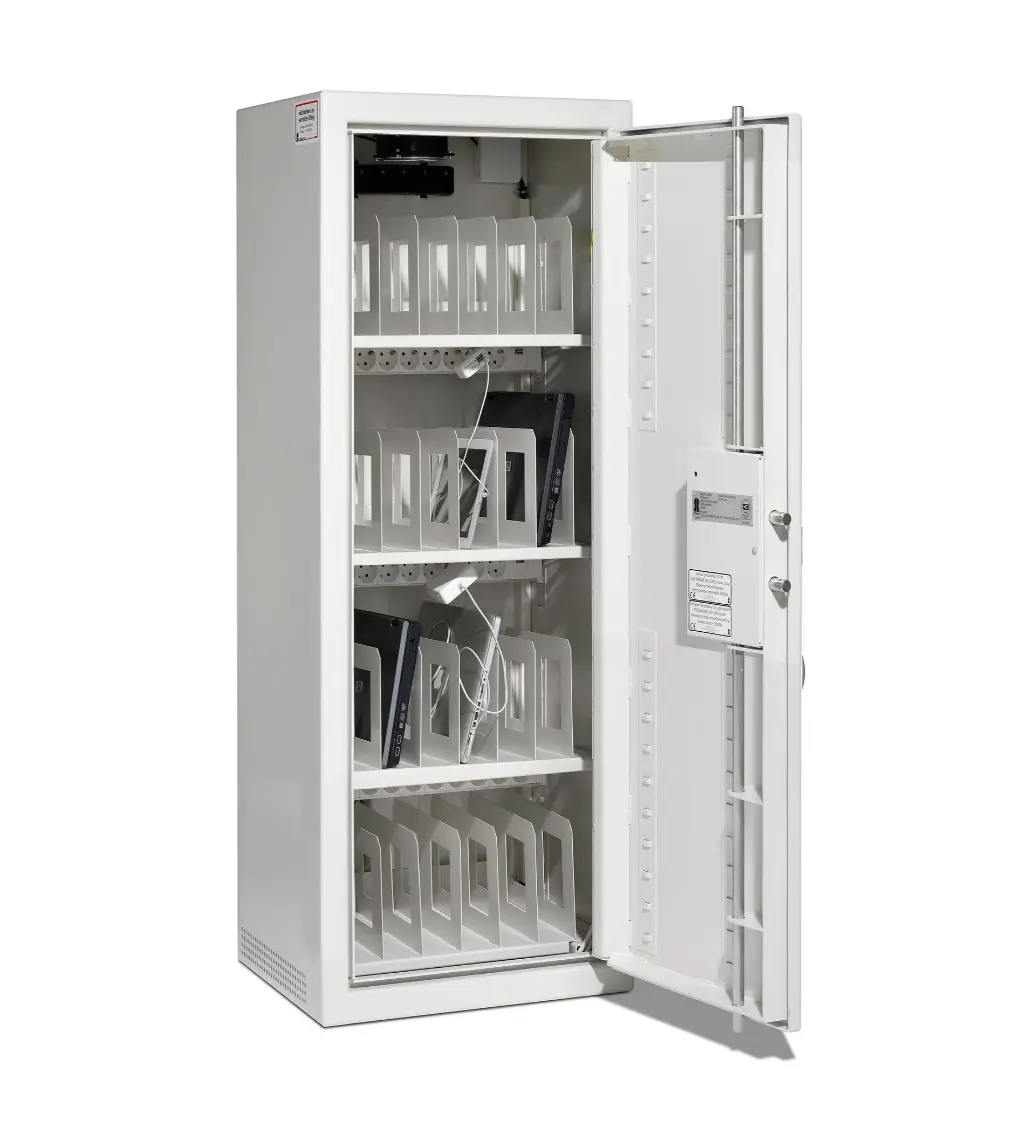Laptopskåp, Klassificerat, Hyllor & avskiljare, 24 datorer, SSF3492, LSK-1600