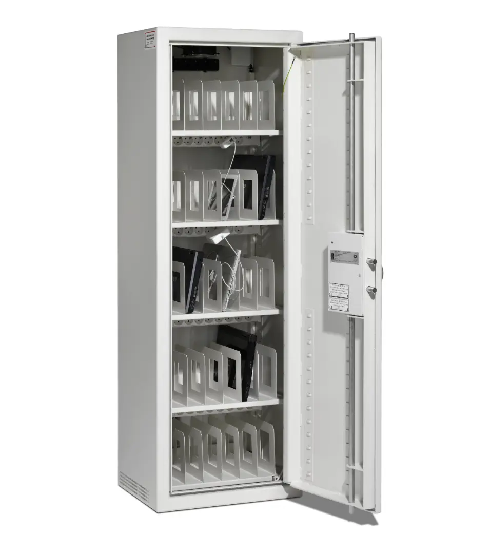 Laptopskåp, Klassificerat, Hyllor & avskiljare, 30 datorer, SSF3492, LSK-1800