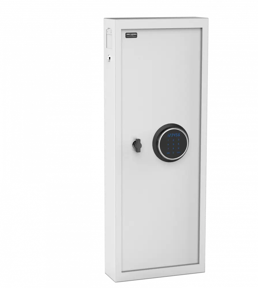 Nyckelskåp, Elkodlås, Låsbart nyckelinkast, 150 krokar, M-150