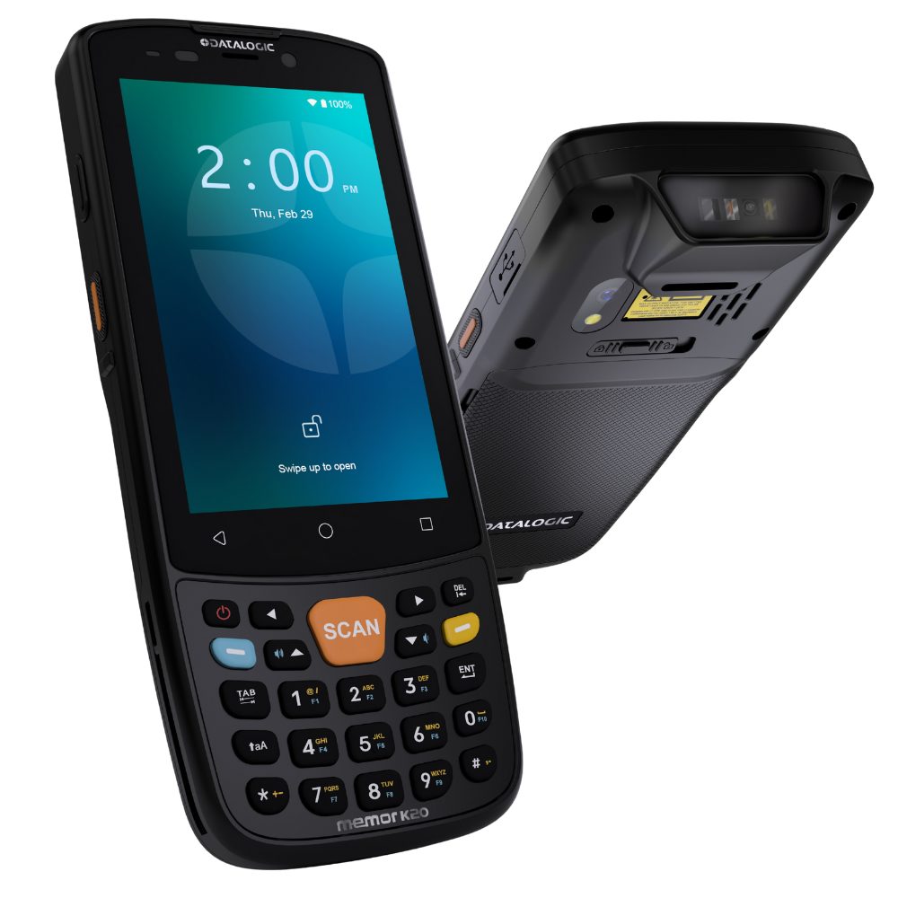 Handdator med tangentbord och scanner, Bluetooth, WiFi, Datalogic Memor K20