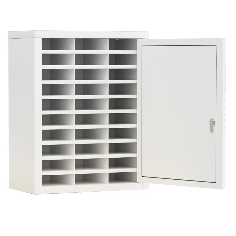 Mobilförvaringsskåp, 30 platser, BRAVO (Vit)