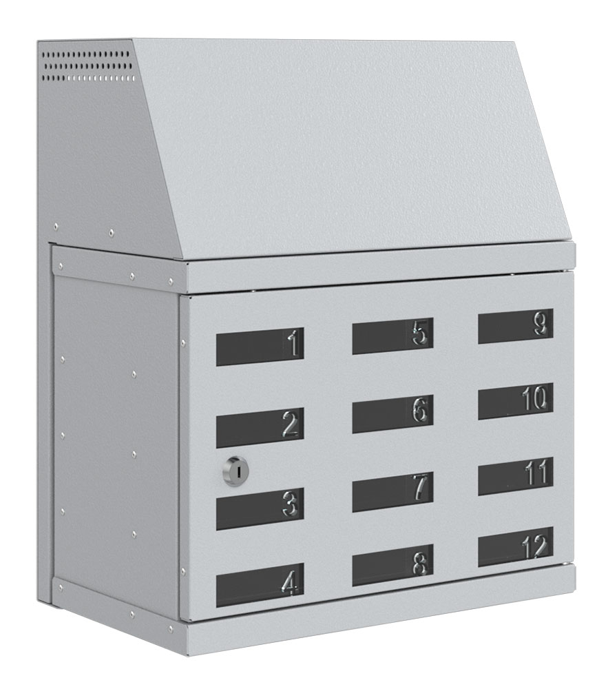Litet mobilskåp med laddning, Skåp för mobilförvaring, Småfacksskåp, MBD-12 (kopia)