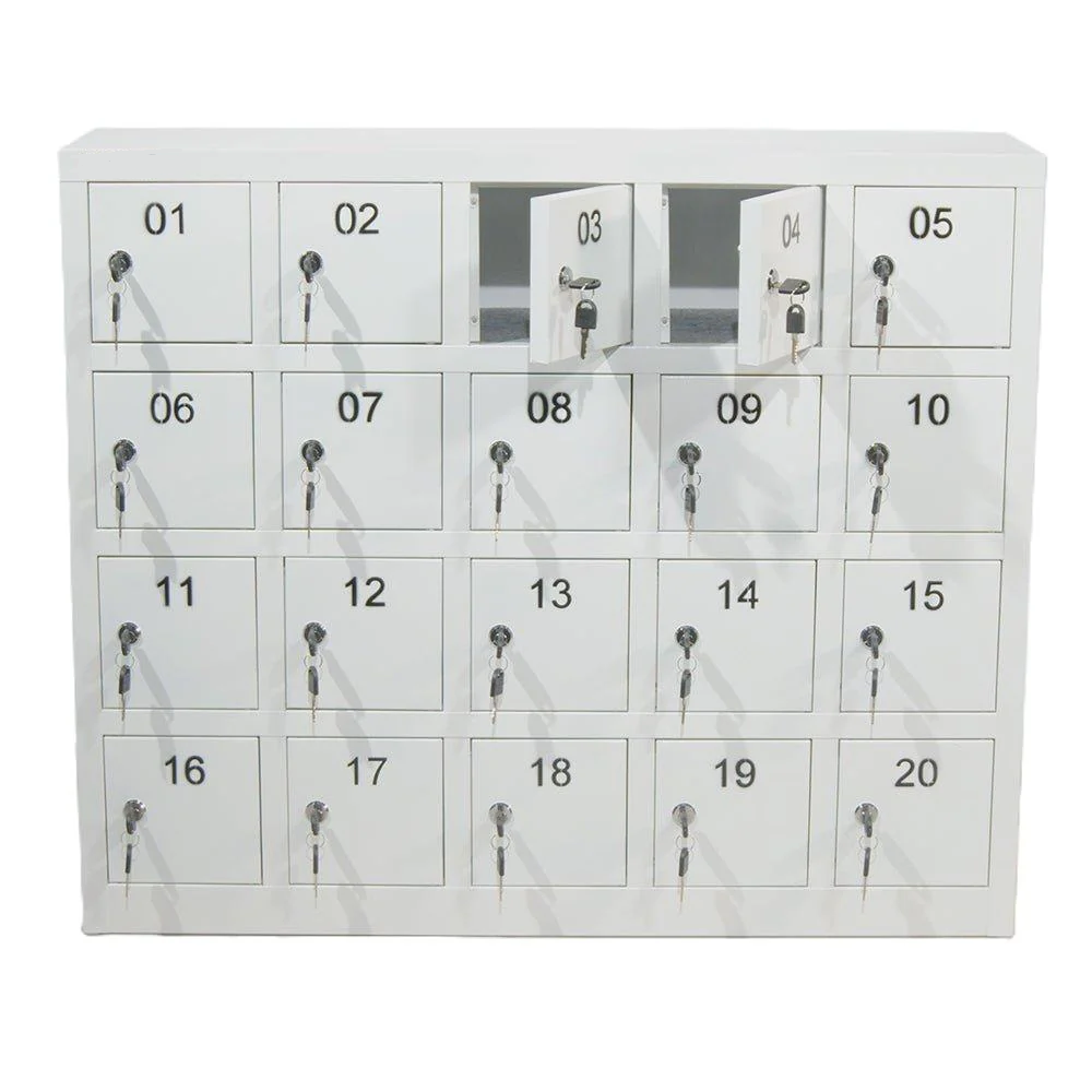Mobilförvaringsskåp, 20 fack, Småfacksskåp för telefoner, SGV-20V