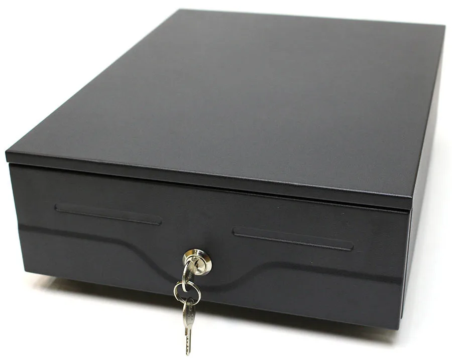 Liten kassalåda, 3 sedelfack, Svart, Metapace K-4
