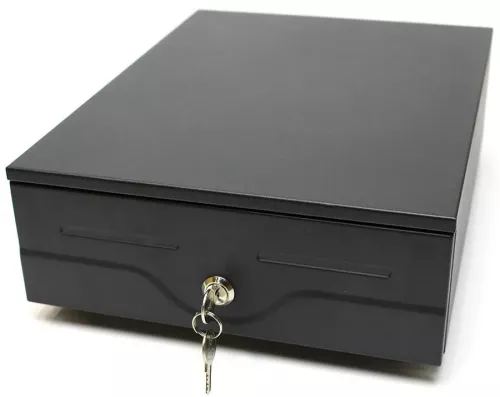 Liten kassalåda, 3 sedelfack, Svart, Metapace K-4