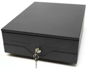 Liten kassalåda, 3 sedelfack, Svart, Metapace K-4