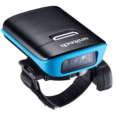 Streckkodsläsare för finger, Ringscanner, Bluetooth, NFC, 2D, Unitech MS652+