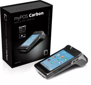 Trådlös kortterminal med Android, Inbyggd skrivare, WiFi, 3G, GPRS, myPOS Carbon