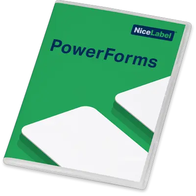 NiceLabel 2017 PowerForms, Etikettprogram för kontrollerade utskrifter i applikationer