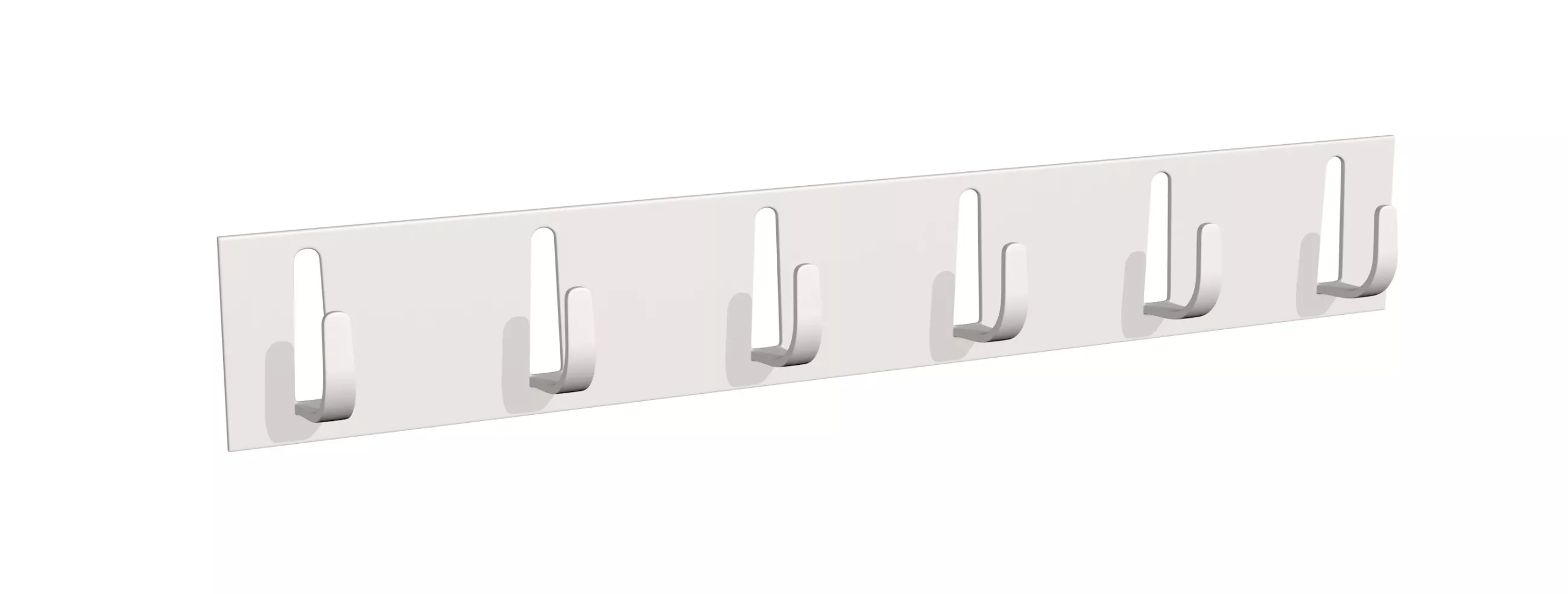 Nyckellist med dubbelhäftande tejp, 6 krok