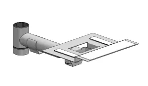 Stativarm med tangentbordsplatta, justerbar, SpacePole