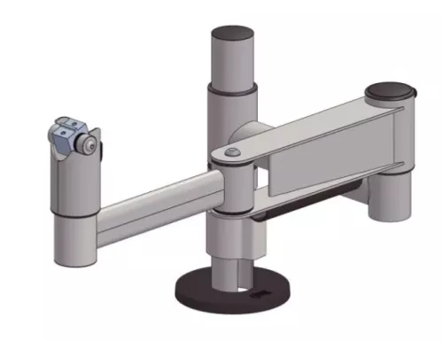 Stativ med flerledad arm för drive-in-luckor, 250 mm högt, SpacePole