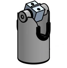 DuraTilt-fäste för stolpe, 45 mm i rördiameter, SpacePole