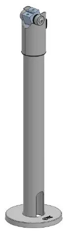 Stolpe för stativ, 350 mm hög, Duratilt, SpacePole