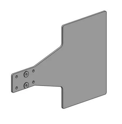Sidoplatta, sidoskylt, för kortterminal, SpacePole