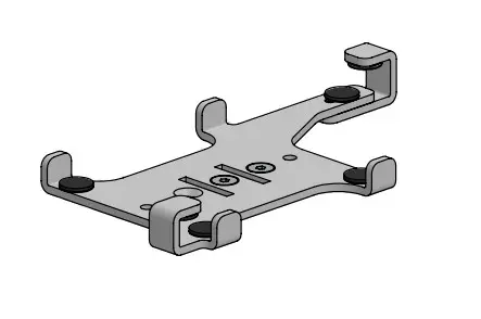 Fästplatta för iPhone 6, 7 & 8, SpacePole MultiGrip