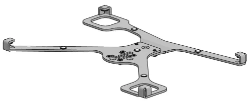 Fästplatta för iPad Pro 11" (2020), med hål för kamera, SpacePole X-Frame