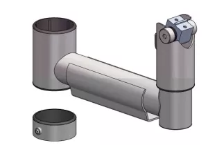 Stativarm med DuraTilt-fäste för kortterminaler, 200 mm, SpacePole