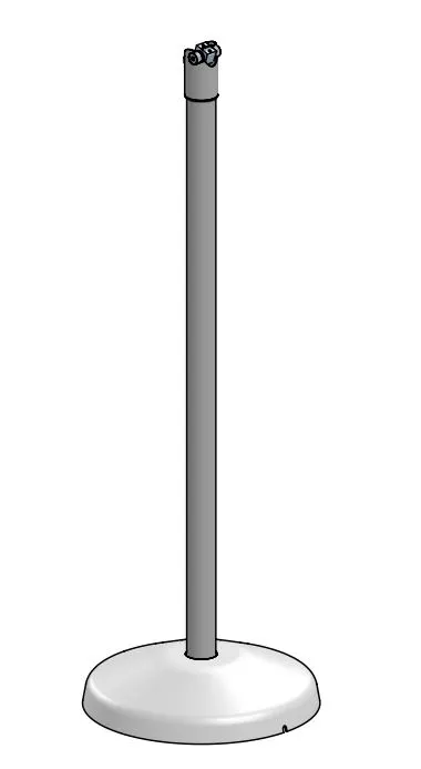 Golvstativ med DuraTilt-fäste för SpacePole, 1000 mm högt