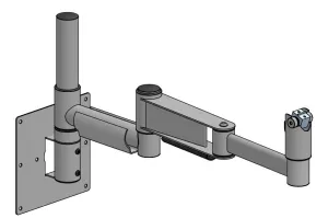 Väggmonterat stativ med flerledad arm & DuraTilt-fäste, 300 mm hög, SpacePole