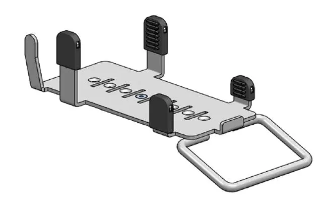 Fästplatta för stativ till kortterminal, Nets iWL220 & iWL250, SpacePole MultiGr