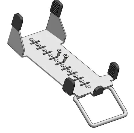 Stativ för betalterminal, inkl. stolpe, DuraTilt-fälste & fästplatta till Verifone VX510 & VX620, SpacePole