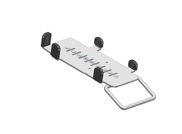 Fästplatta för stativ till kortterminal, Verifone VX 820, SpacePole MultiGrip