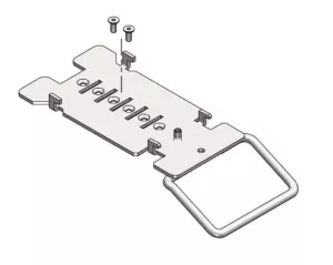 Fästplatta för stativ till kortterminal, Banksys Yomani, SpacePole MultiGrip