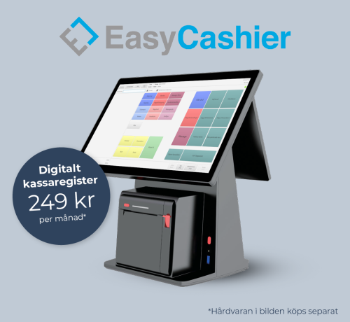 EasyCashier, Kassaprogram för salong och butik, inkl. 12 månaders licens