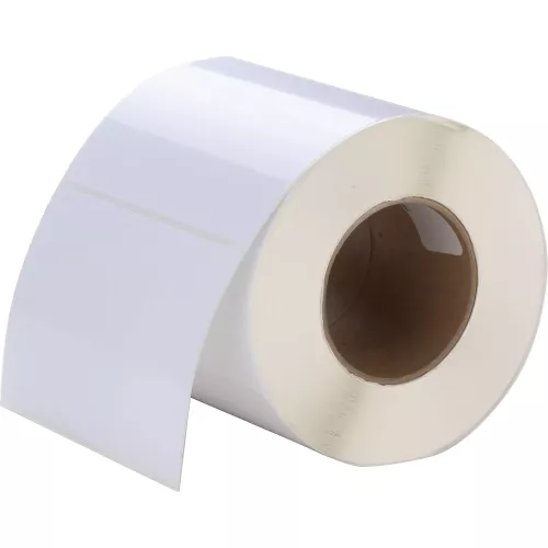 Etiketter för VIP Color VP700, Blanka plastetiketter (PP), 75x105 mm, Kartong á 20 rullar