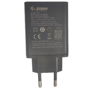 Zebra strömadapter, USB-C, 5 V, 3 A, EU-kontakt