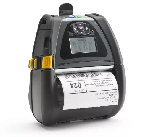 Mobil etikettskrivare, För lagerarbete, Ruggad, DT, USB, Seriell, Bluetooth, WiFi, NFC, Zebra QLn420