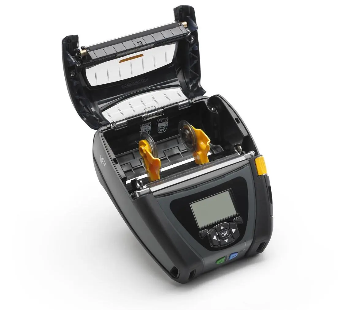 Mobil etikettskrivare, För lagerarbete, Ruggad, DT, USB, Seriell, Bluetooth, WiFi, NFC, Zebra QLn420