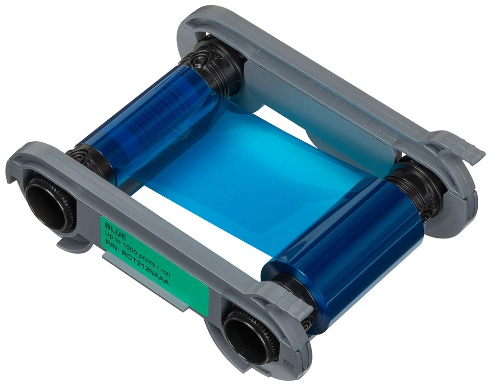 Blått monokromt färgband, Evolis Primacy 2