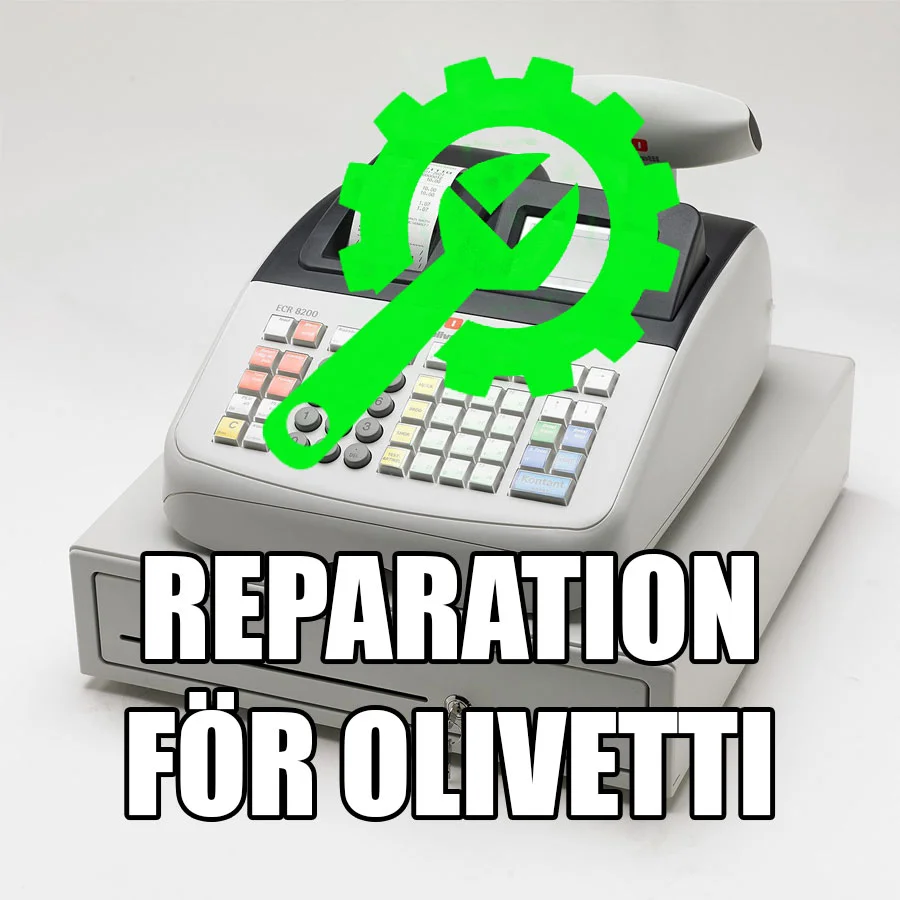 Reparation & service av kassaregister, Olivetti ECR-8200