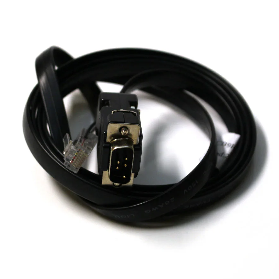 Seriell anslutningskabel, RS232 (DB9ha) till RJ45