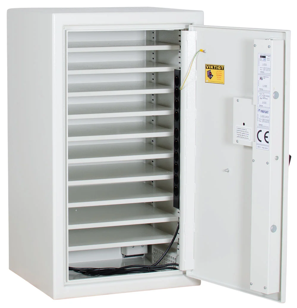 Laptopskåp, Säkerhetsskåp för bärbara datorer, Ventilerat, S1000/LAPTOP