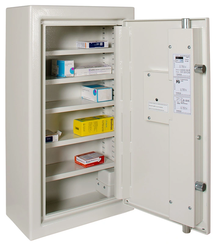 Klassificerat säkerhetskåp, För vägghängning, 5 hyllor, SSF 3492, VH-755