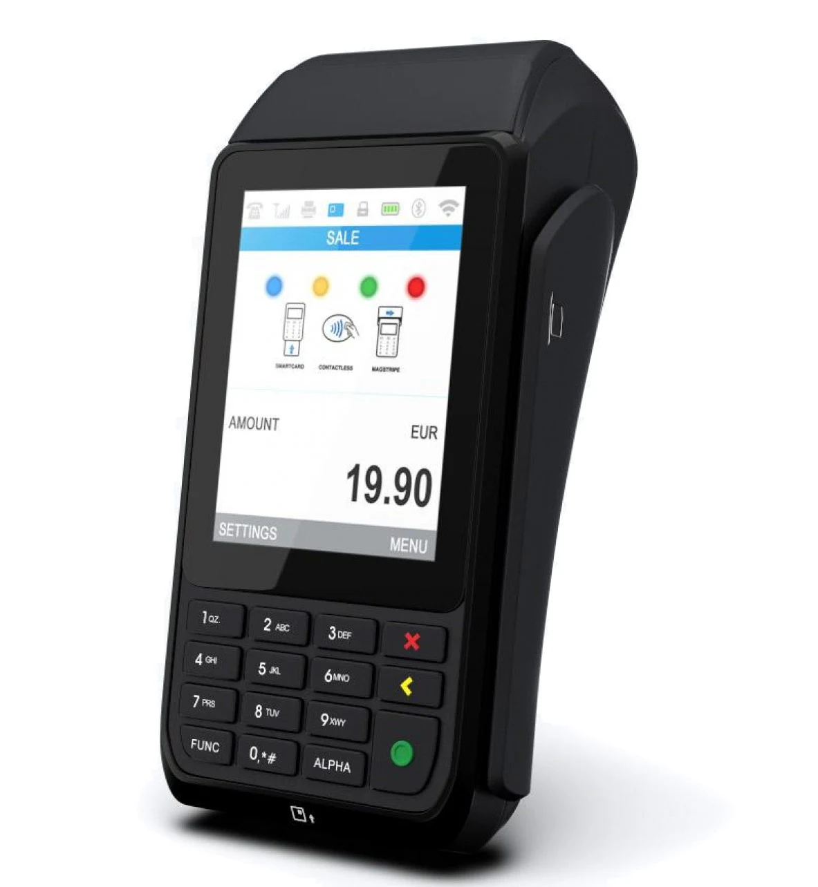 Kortterminal, Trådlös, Inbyggd skrivare, WiFi, 3G, GPRS, Bluetooth – myPOS™ S920