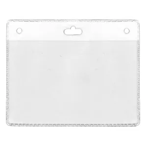 Plastficka för namnbricka, Genomskinlig, Horisontell, Förpackning 100 st