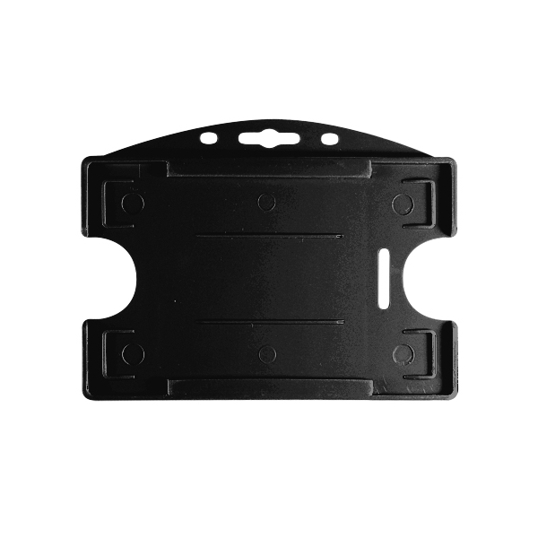 ID-bricka, Horisontell, Svart färg, Förpackning 100 st