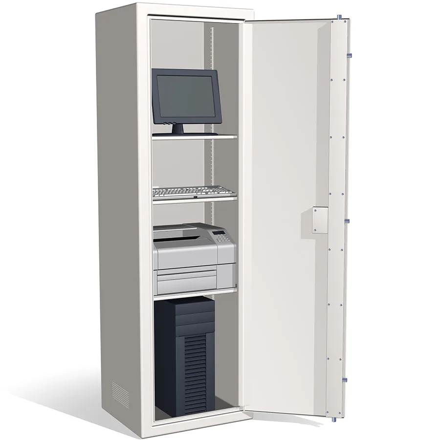 Serverskåp, Säkerhetsklassat, Ventilerat, 3 hyllplan, SERVER190D