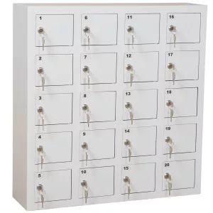 Mobilförvaringsskåp, 20 fack, Småfacksskåp för telefoner, SMG-20N