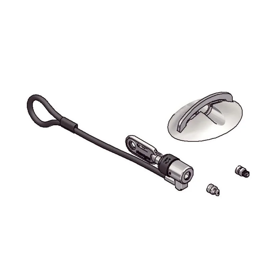 Lås med rak kabel för betalterminal eller surfplatta, SpacePole