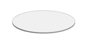 Dubbelhäftande tejpplatta för SpacePole-stolpar